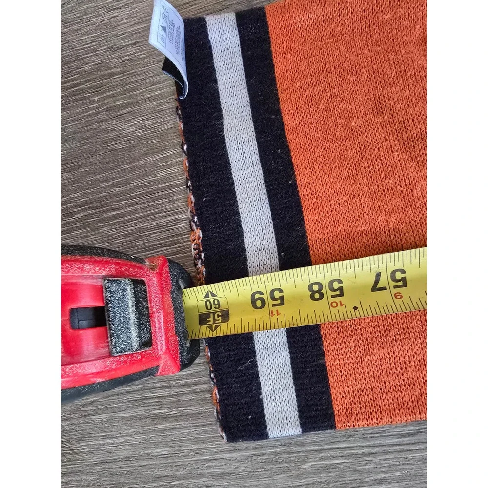 Chicago Bears NFL Knit Scarf Orange Navy Blue Team‎ Apparel Reebok